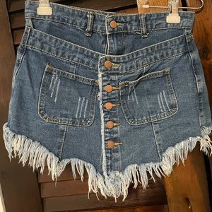 Skort - Shein Jean Skort - size M